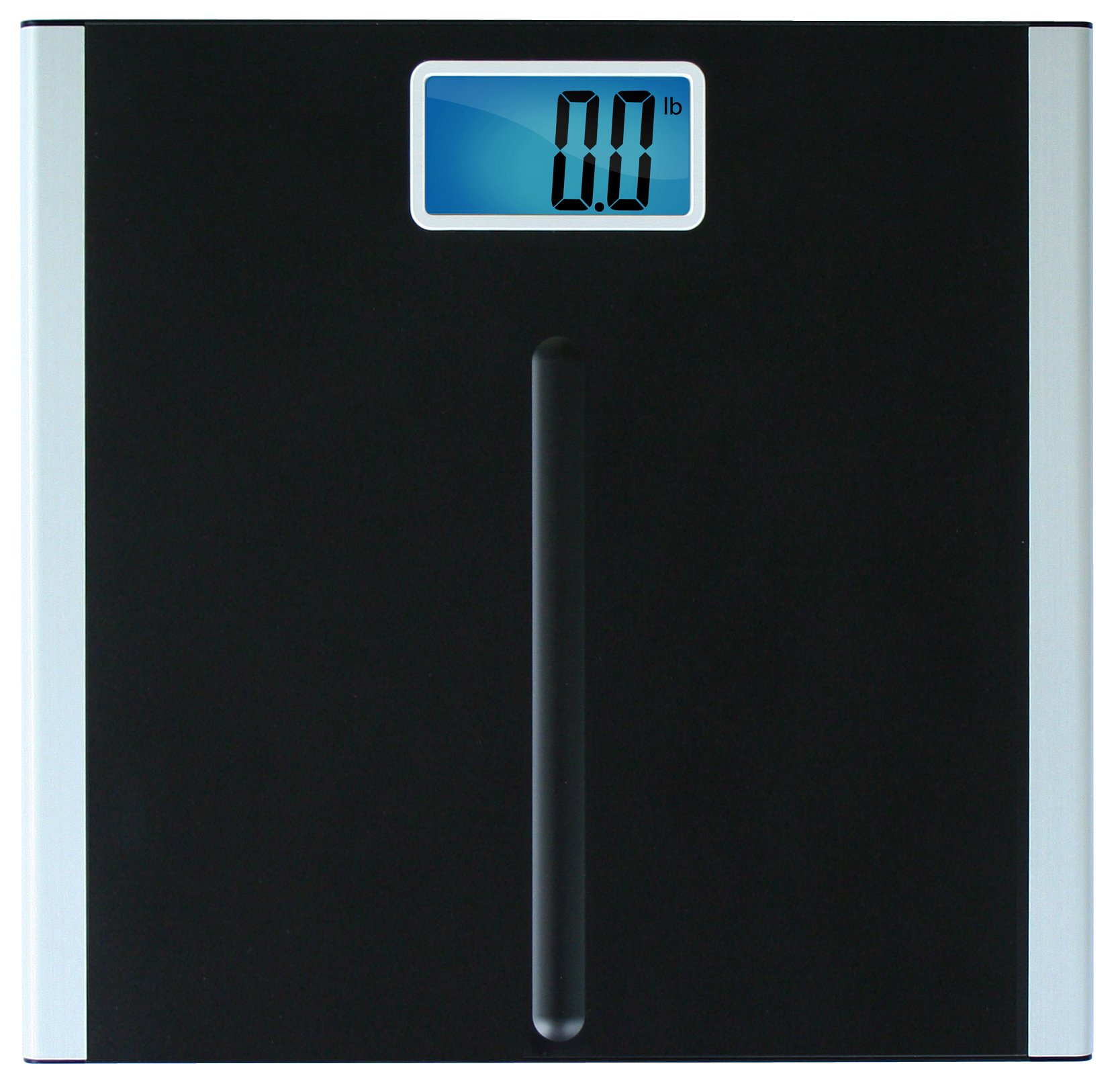 Eat Smart Precision Premium Digital Bathroom Scale with 3 5 inch Readout Display and _Step On_ Technology, Bath Scale for Body Weight, 400 lb Capacity, Black>