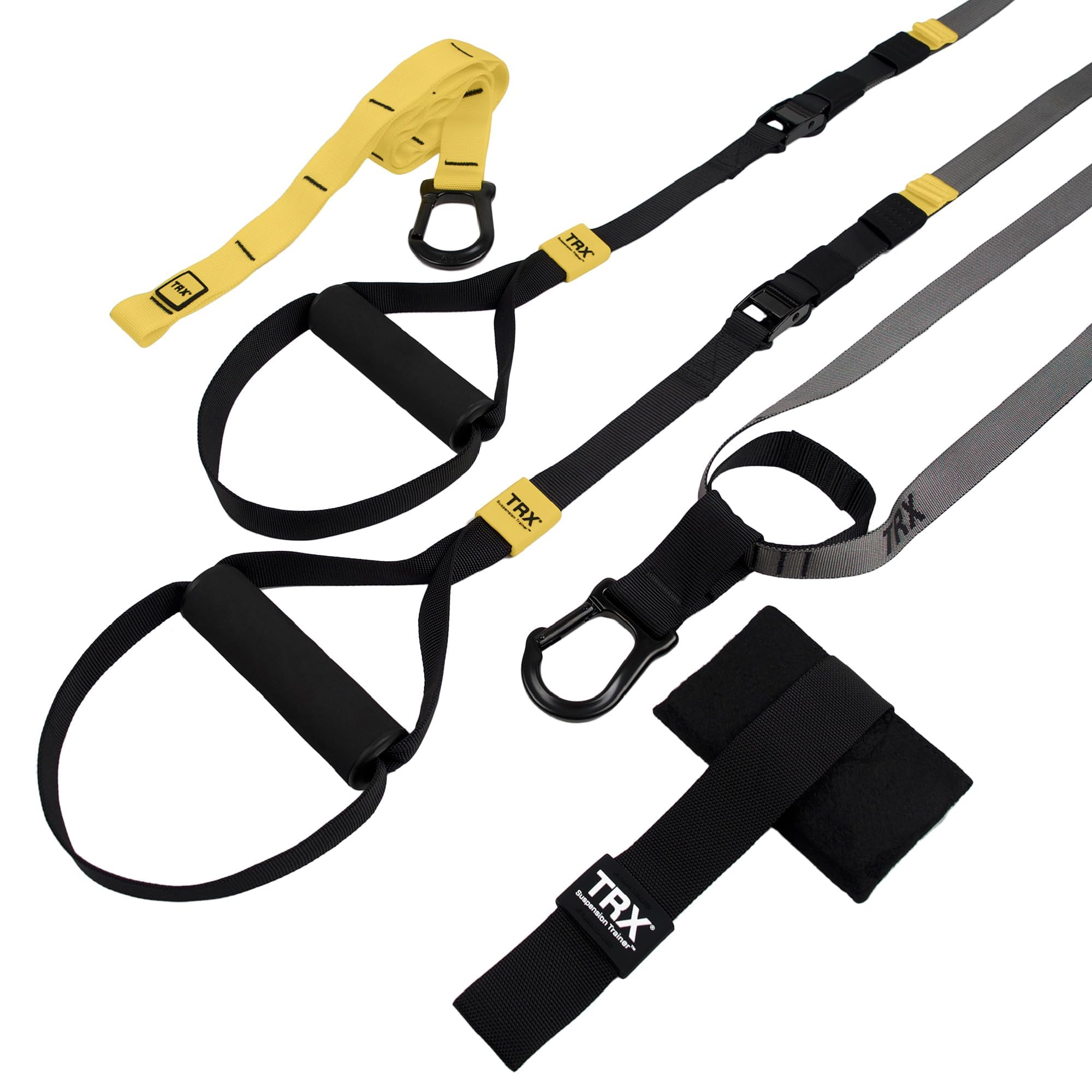 TRX GO Suspension Trainer System, Full Body Workout for All Levels Goals, Lightweight Portable, Fast, Fun Effective Workouts, Home Gym Equipment or for Outdoor Workouts, Grey>