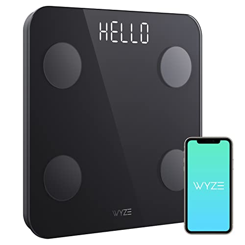 Wyze Smart Scale for Body Weight and Fat, Digital Bathroom Scale, Weighing Machine for People_s Muscle BMI, Bluetooth Electronic Body Composition Monitor, 400lb